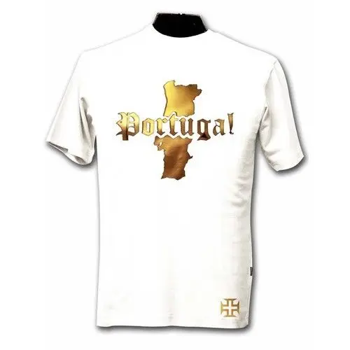 Футболка Portugal CR7 Blanc et Or Metallic Cool Casual pride Мужская Унисекс модная футболка Бесплатная