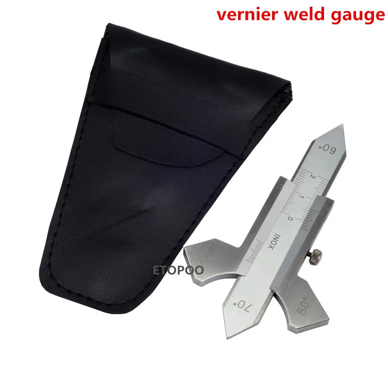 vernier weld gauge 0-20 мм Цифровой сварочный шов из нержавеющей стали, измерительный прибор для сварки, контрольная линейка 60 70 80 90 градусов, измерение угла - Цвет: vernier weld gauge