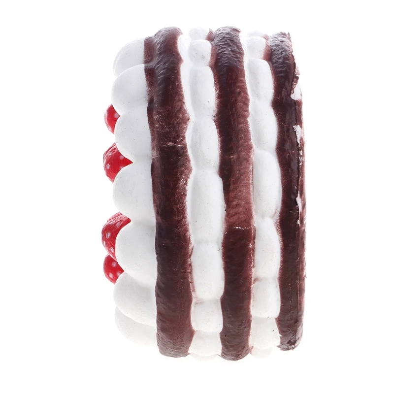 На высоком каблуке 12 см с милым клубничным принтом ПУ имитация торт игрушечная