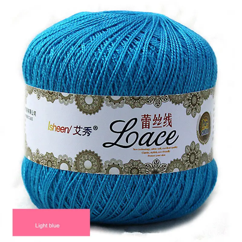 50 g/ball 8# Lace Crochet Thread Cotton Wool Fine Yarns Embroidery Crochet Knitting Lace Jewelry DIY Hand Knitting Threads