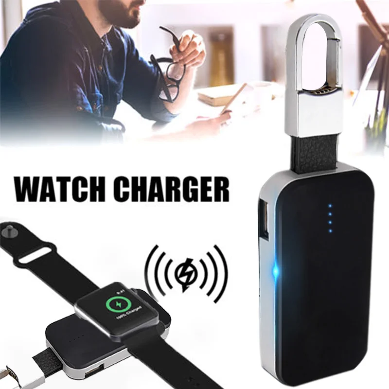 2 в 1 умные беспроводные Часы зарядное устройство Smartwatch USB зарядное устройство брелок для Apple Watch 1 2 3 4 серии Магнитная Зарядка линия передачи данных