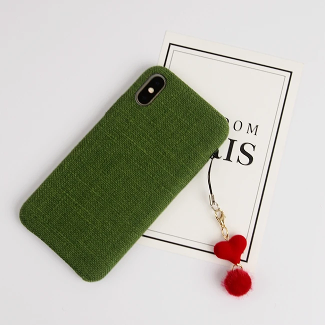 Кулон в виде сердца персика с помпоном корейский стиль кулон для телефона