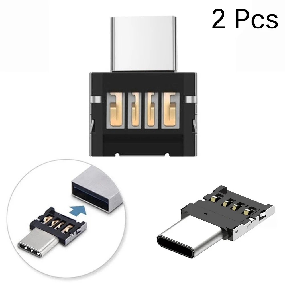 2 шт. Тип C к USB OTG разъем адаптера поддерживается для S8 Note8 Android телефон и тип c с