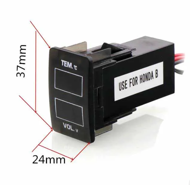 Автомобильный интерфейс 12 в цифровой ЖК-измеритель напряжения монитор батареи и