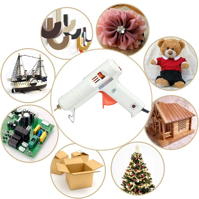 Горячая клеевой пистолет EU/US Регулируемая постоянная температура нагреватель 100