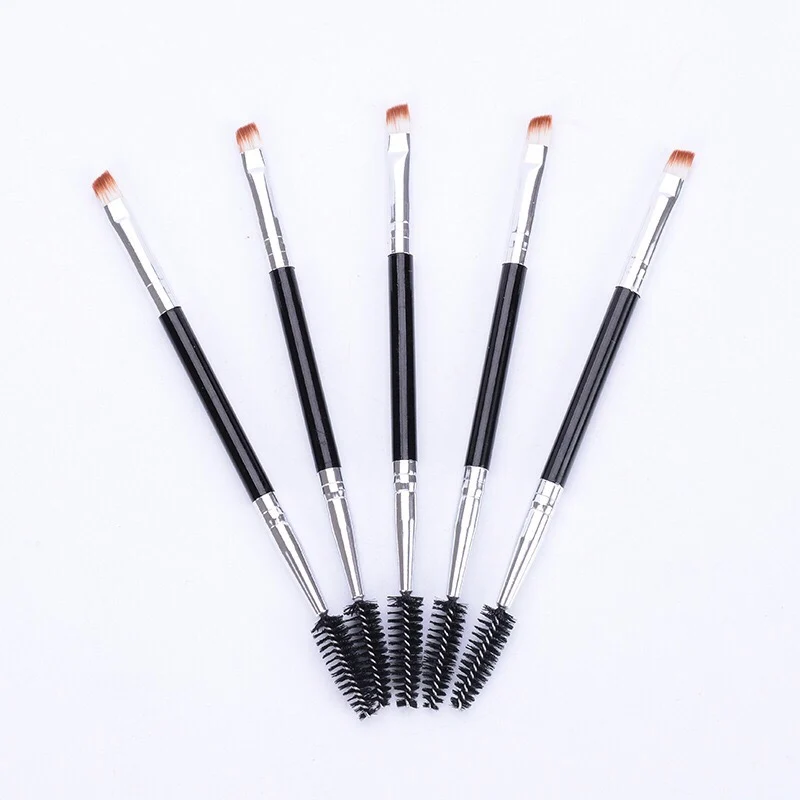 Портативные Кисти для макияжа лица и глаз 2 шт./компл. косметические кисти бровей