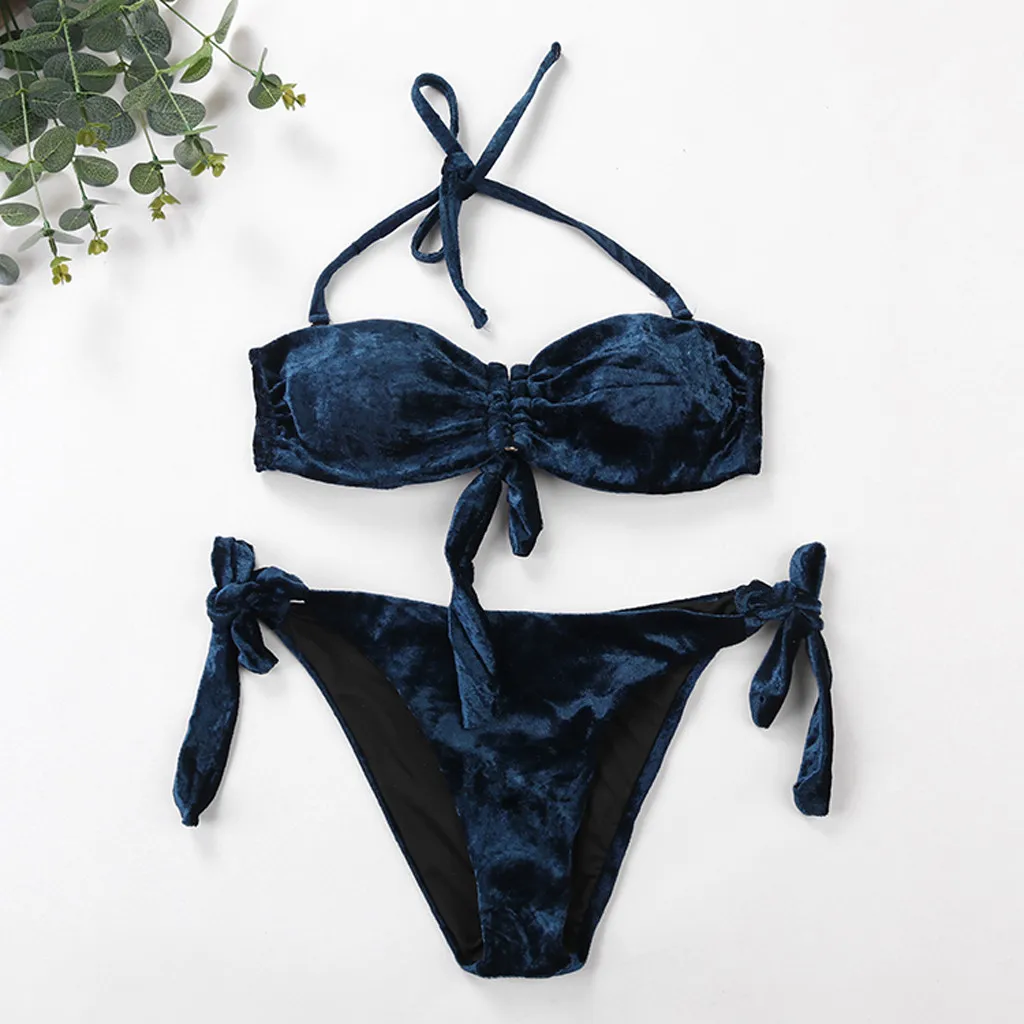 Женский бандажный купальник бикини из двух предметов|Купальники| |