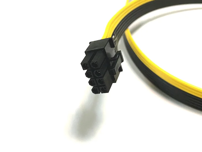 1 шт. Новый 60 см PCI-E 8Pin штекер 8 Pin Мужской GPU удлинитель питания 18AWG ленточный кабель