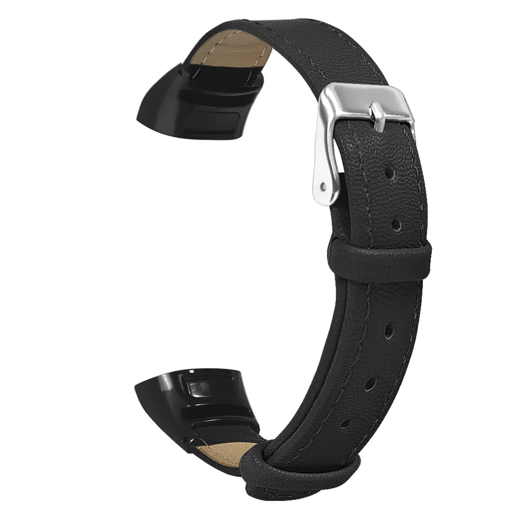 BK Ouhaobin ремешок для часов из волокнистой кожи для huawei Band 3/3 Pro Кожаный ремешок на запястье замена для оригинального huawei Band 3/3Pro 530#2 - Цвет: BK