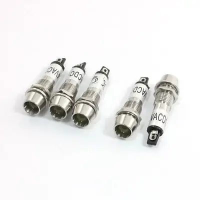 

DC 24V 7,5 мм нить Желтый пилотные лампы индикатора сигнала светильник 5 шт.