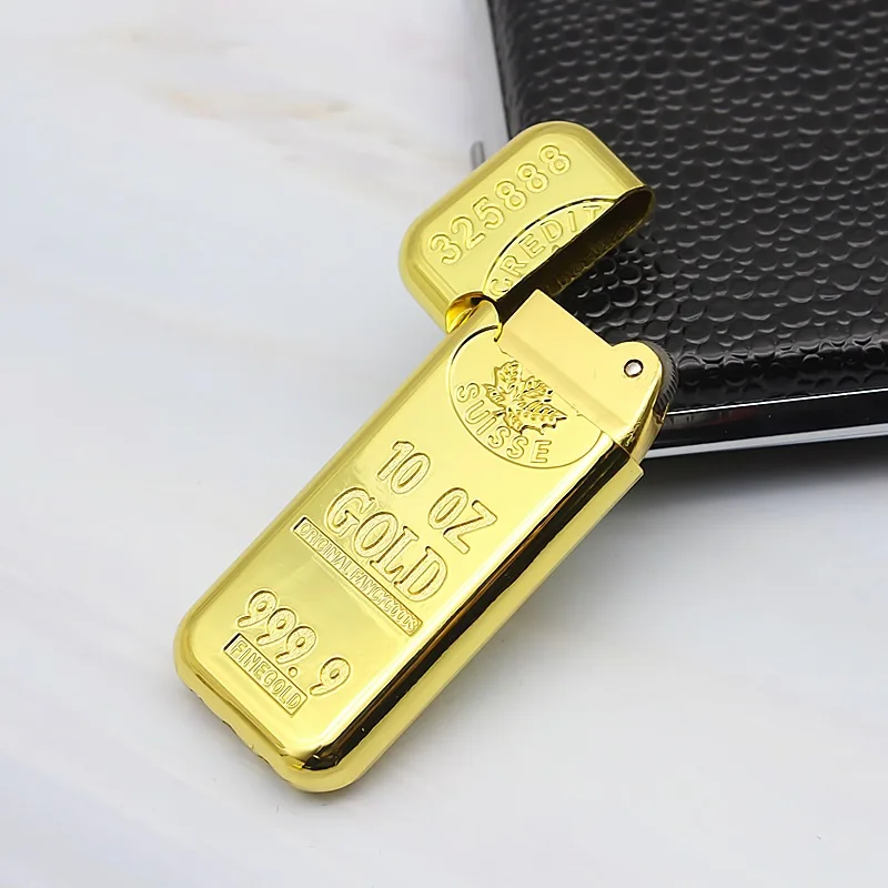 Роскошная компактная струйная газовая зажигалка надутая Бутановая масляная