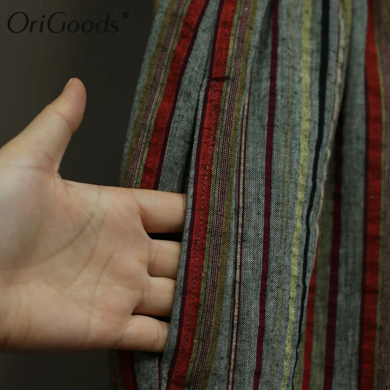 Женские хлопковые брюки в полоску с эластичным поясом|Брюки| |