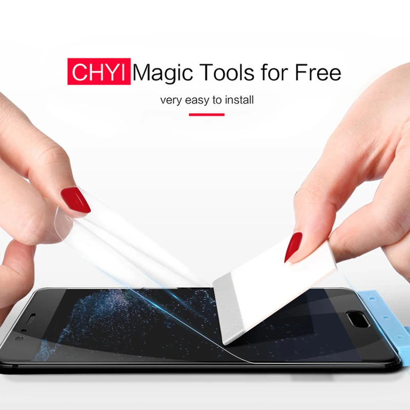Изогнутая 3d пленка CHYI для Huawei P10 защита экрана P9 Взрывозащищенная гидратационная