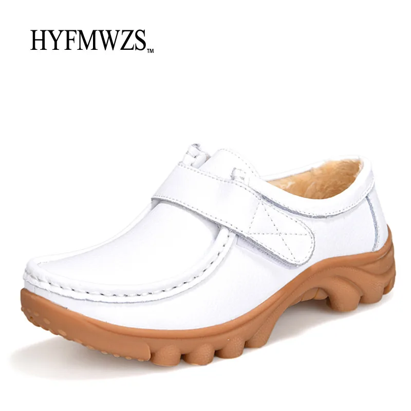 Hyfmwzs плюс размер 35-41 Теплые зимние женские сапоги нескользящие с Мех животных