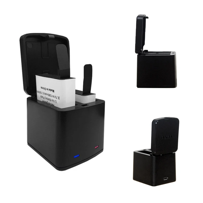 2 порта коробка для хранения зарядное устройство SJCAM SJ4000/5000/Sj5000X SJ6000/7000/9000 M10 F68 F68R C10