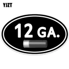 YJZT 15,3*9,2 см Овальный пистолет, 12 Калибр, боеприпасы, наклейка из ПВХ 5-0059