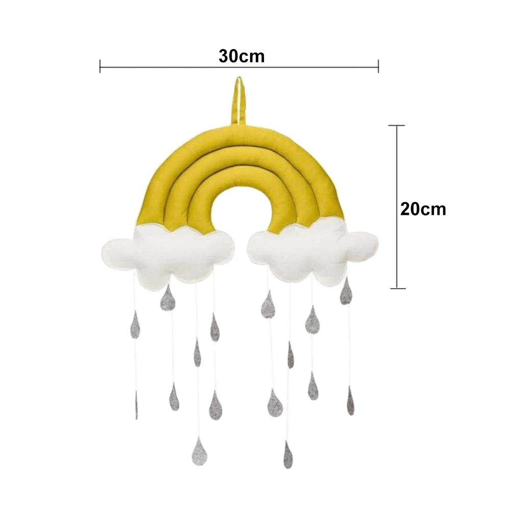 Decoratieve speelgoed wolk regendruppels geschenken schattige doek wieg tent kleuterschool mobiele opknoping fotografie обучение