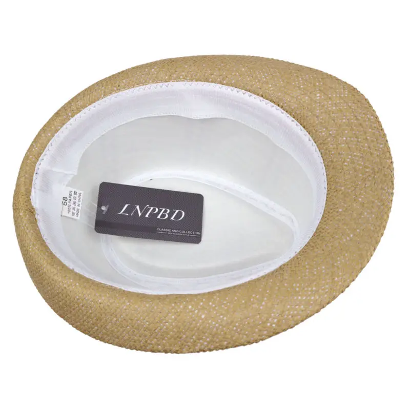 Мужская соломенная шляпа от солнца LNPBD Пляжная летняя модная для женщин