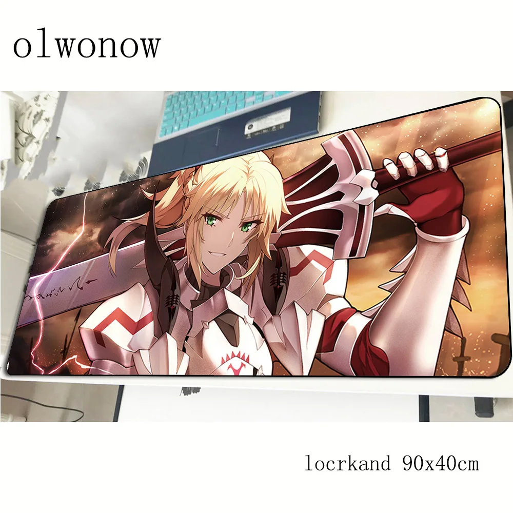Fate Apocrypha коврик для мыши с изображением 90x40 см новинка игровой геймер толстый игра