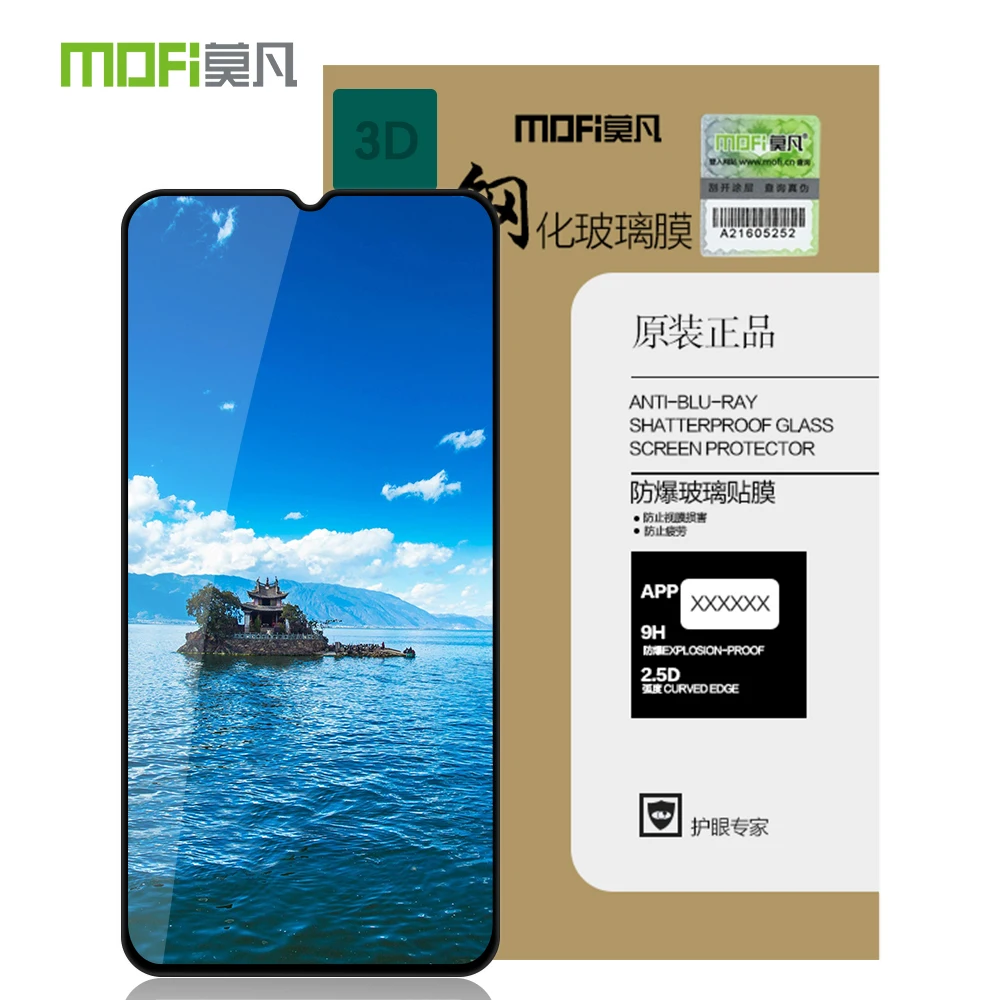 

For Huawei Mate 20 Original MOFi 3D Hot Bending Curved Full Cover Tempered Glass Screen Protector Film For Huawei Mate 20 Case