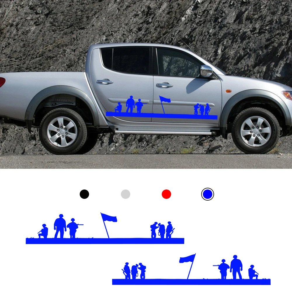 Для Mitsubishi Fiat Fullback Nissan Toyota Side Sport sticker пикап Грузовик Авто боковые дверные наклейки