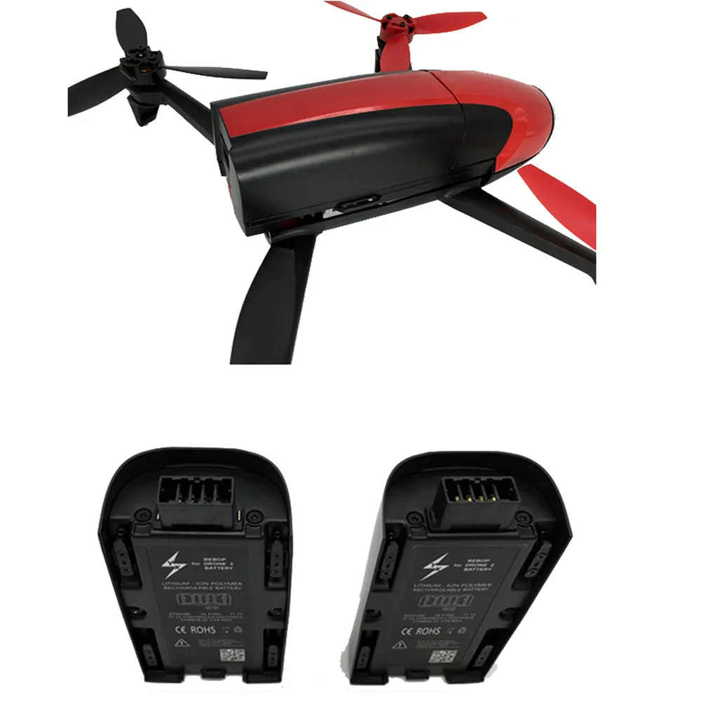Аксессуары аккумуляторная батарея Lipo высокой емкости 3100mAh 11 1 V для Parrot Bebop 2 Drone