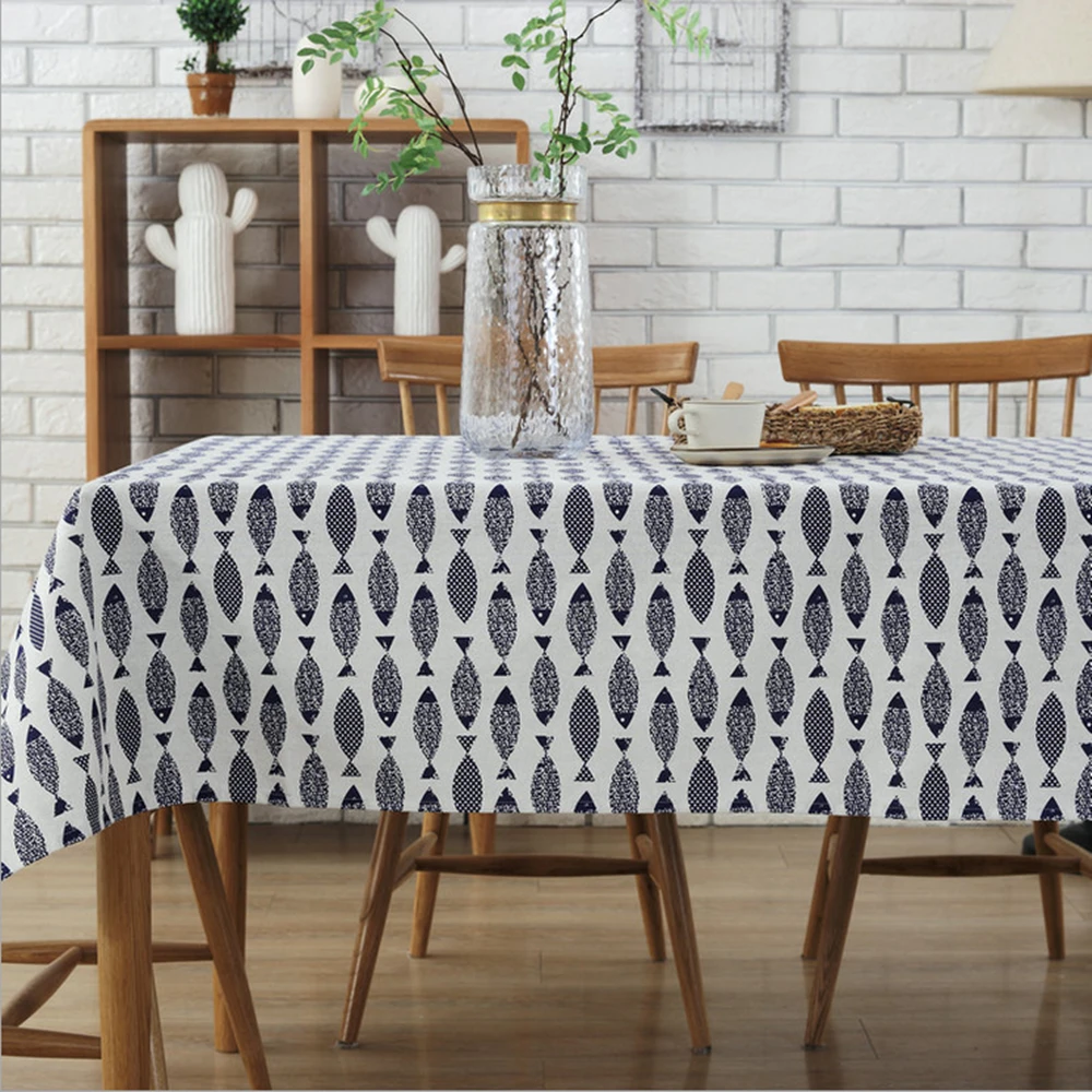 Новая скатерть из хлопка и льна с принтом домашняя индивидуальная Европейская
