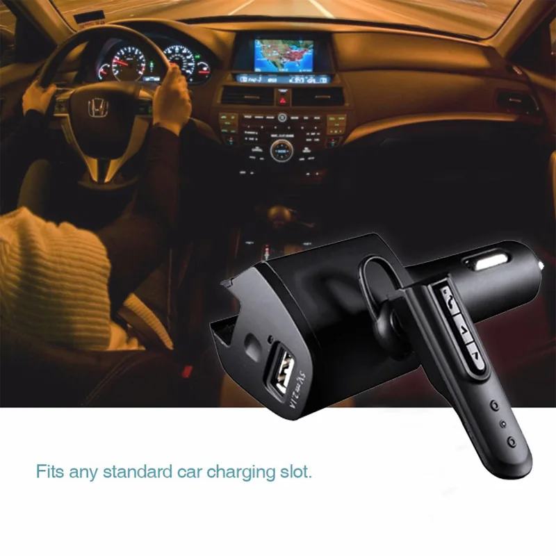 ANLUD 2 в 1 Bluetooth беспроводная гарнитура с автомобильной зарядкой разъемом USB для Iphone