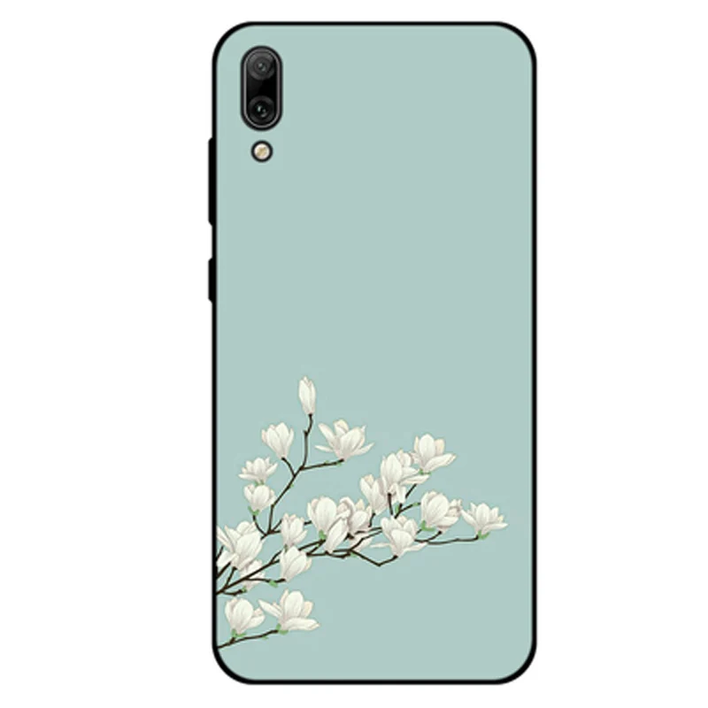 Чехол для Huawei Y7 Prime 2019 цветной мультяшный Мягкий силиконовый чехол телефона Y7Prime