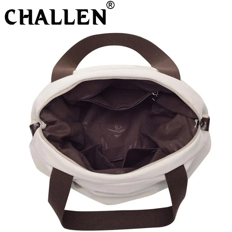 Женские большие сумки тоуты мягкая холщовая сумка мессенджер через плечо