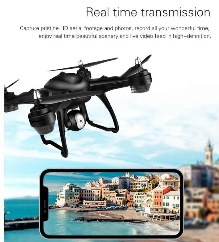 Gps Professional wifi FPV Дрон 50 см 4k 1080P камера Follow Me gps с 500 м дальнее управление VS H501S