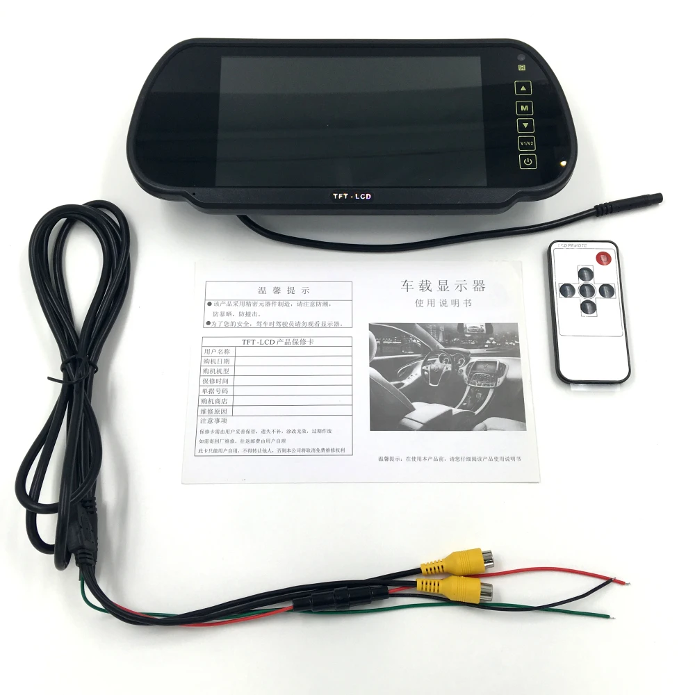 Новое поступление 7 дюймов цветной TFT ЖК-монитор заднего вида автомобиля зеркало