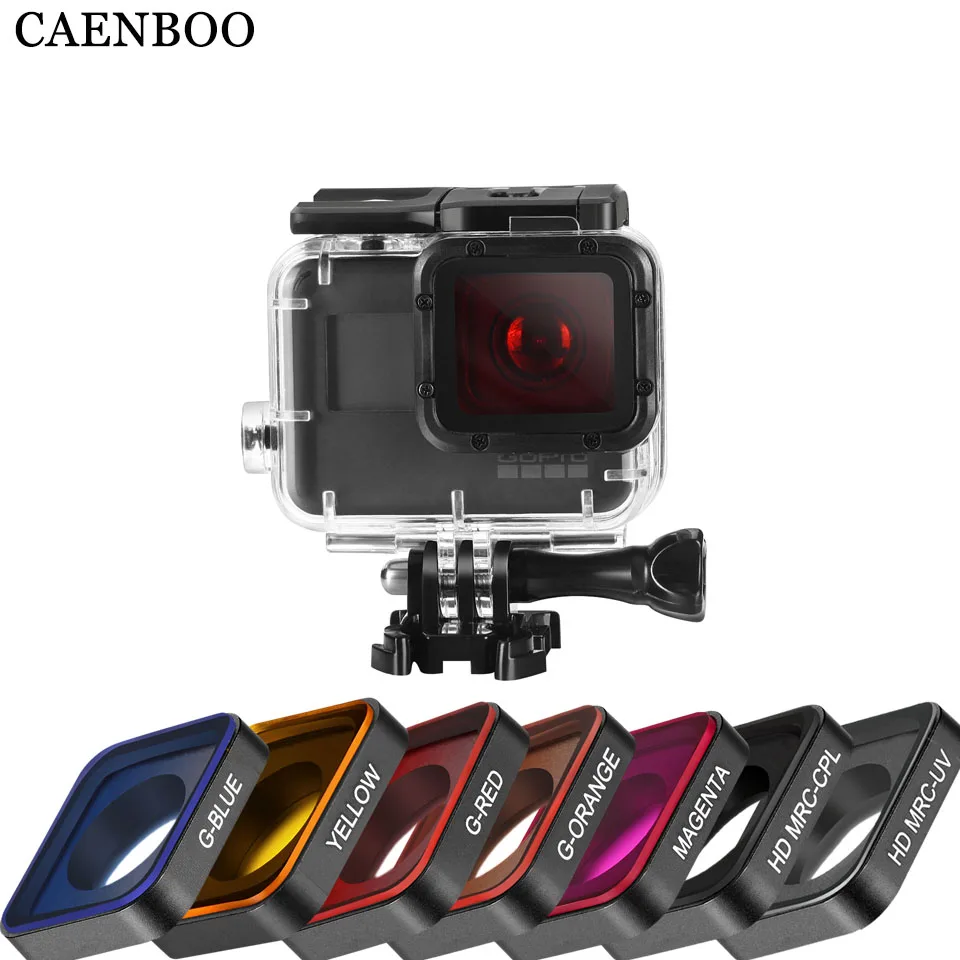 Фильтры CAENBOO для экшн Камеры GoPro Hero 5 6 водонепроницаемые цветные фильтры UV CPL ND
