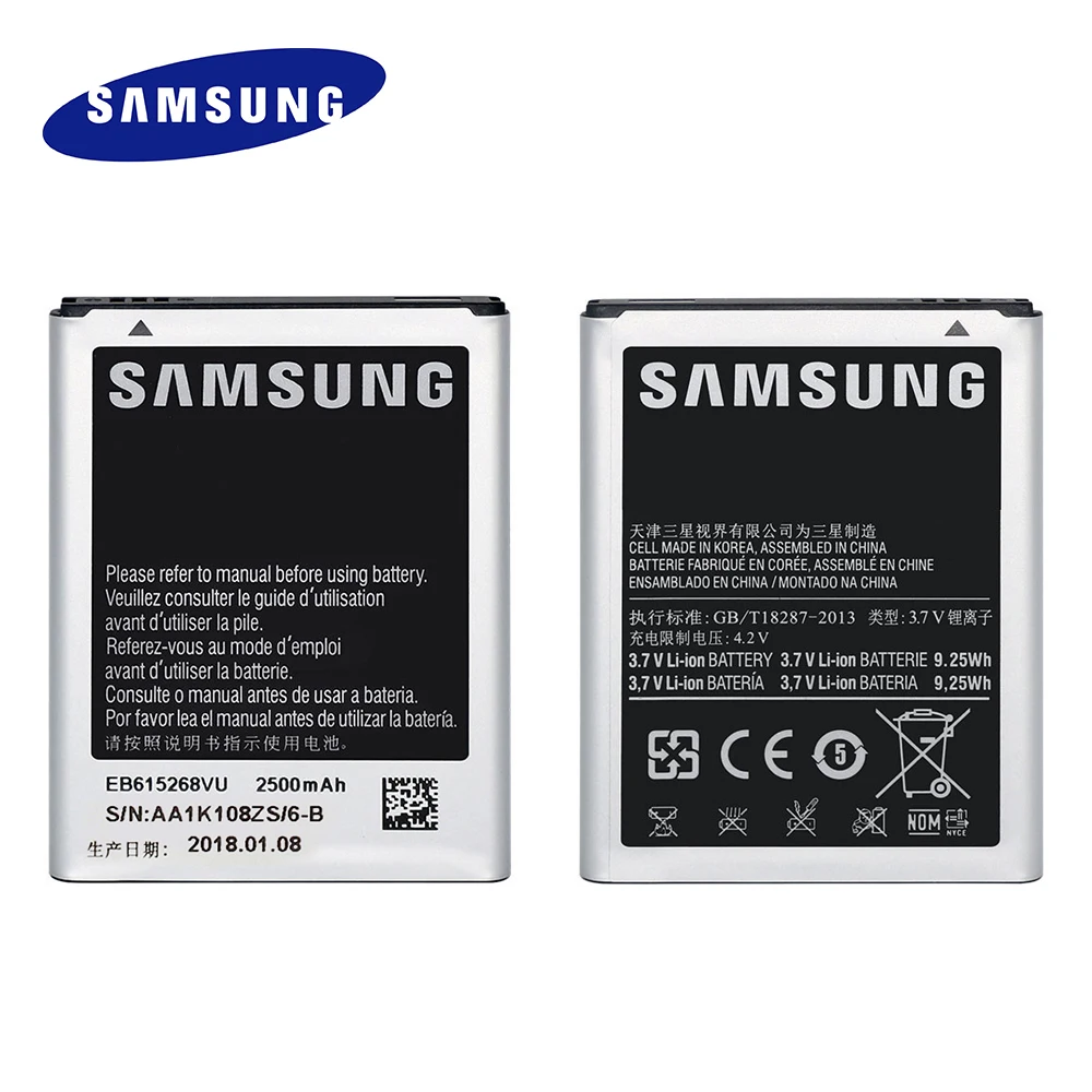 

EB615268VU Original replacement Battery For Samsung Galaxy Note 1 One i717 T879 N7000 2500mAh +tracking no