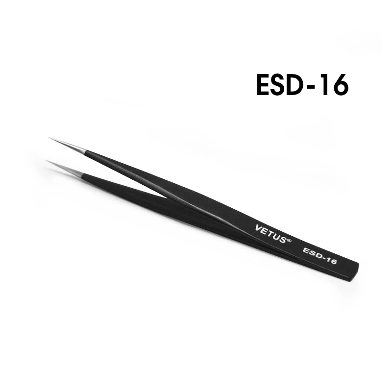 Пинцет для наращивания ресниц VETUS нержавеющая немагнитная пинцеты накладных |