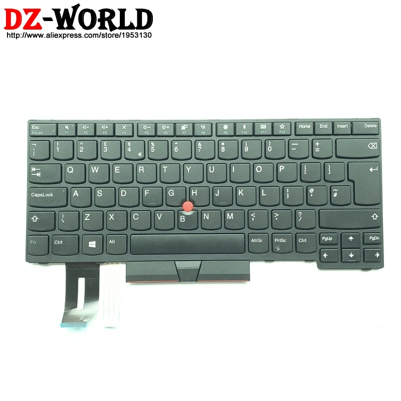 

New Original UK English Keyboard for Lenovo Thinkpad E480 E490 T480S L480 T490 T495 L380 L390 Yoga L490 P43s Laptop Teclado