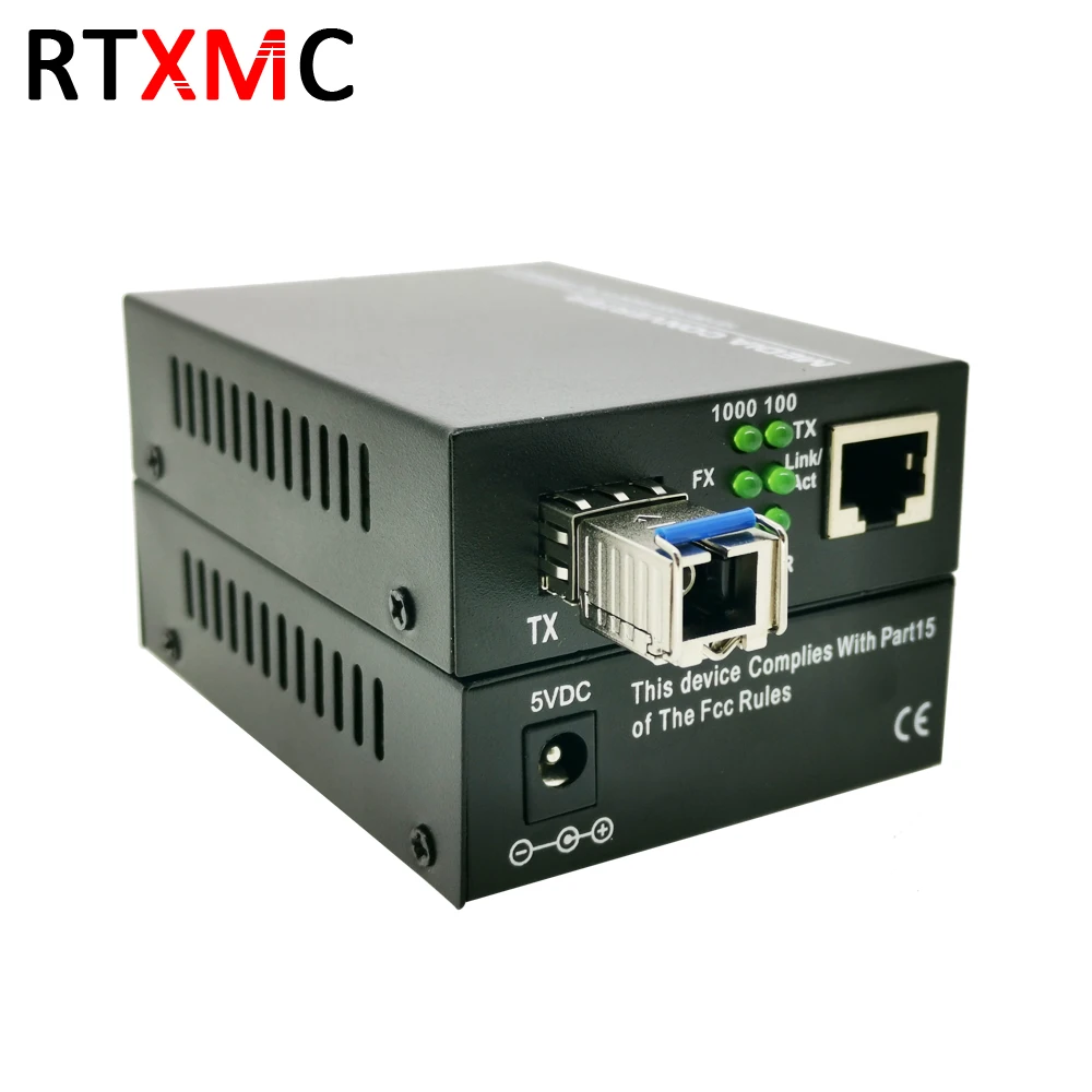 2 шт. медиаконвертер с портом SFP 1 25 г RJ45 GIBC 3 км 20 SC BIDI 10/100/1000 м порт в