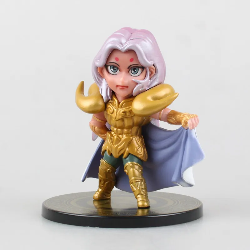6 шт./компл. милая фигурка аниме из ПВХ игрушка мультфильм Святого Сейя Золотая