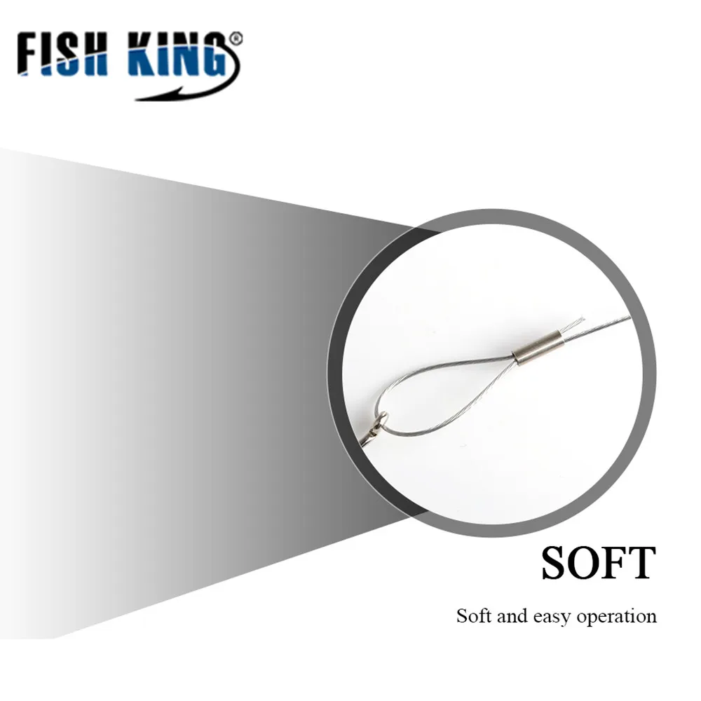 FISH KING 10 м 60LB-120LB проволока с нейлоновым покрытием рыболовная леска стальные