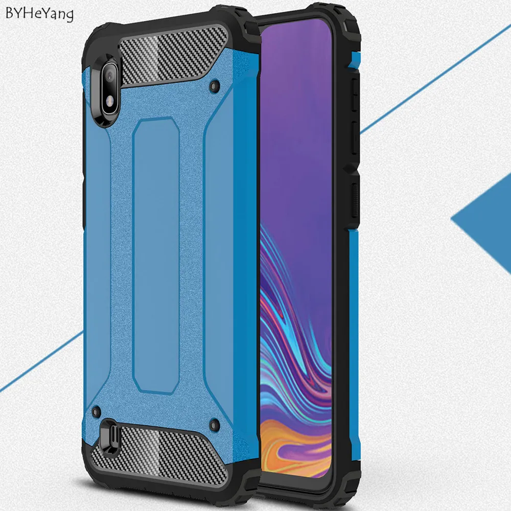 Чехол для Samsung A10 Galaxy мягкий бампер силиконовая задняя крышка из ТПУ + ПК гибридный