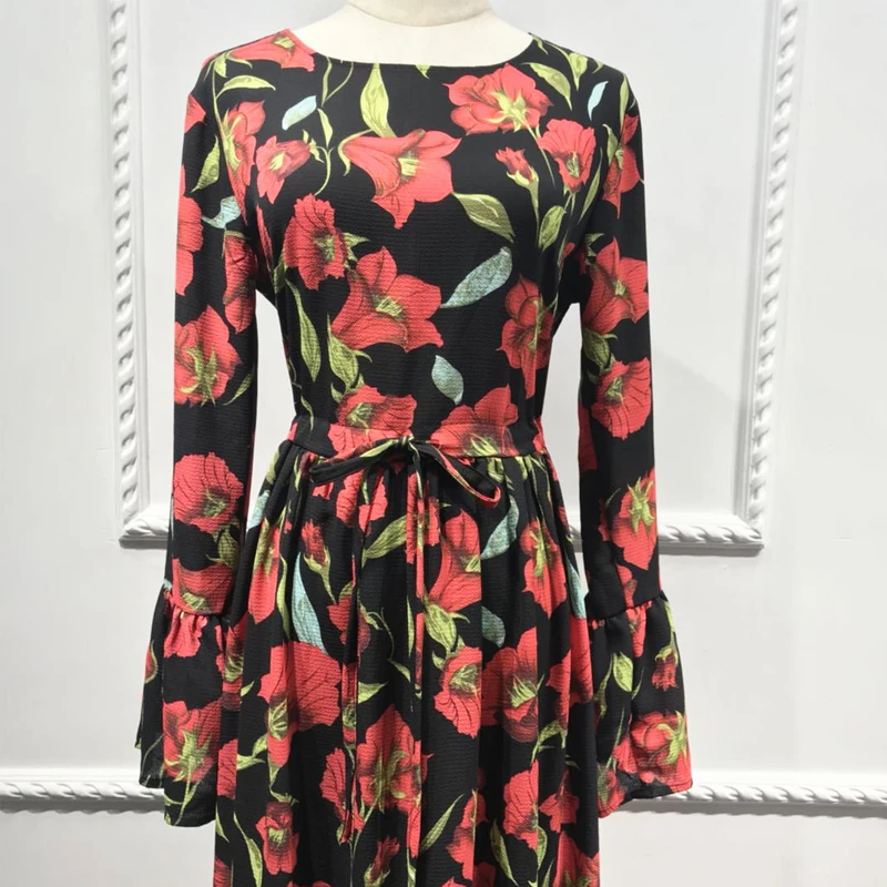 Женское длинное Бандажное платье Кафтан размера плюс арабское мусульманское из