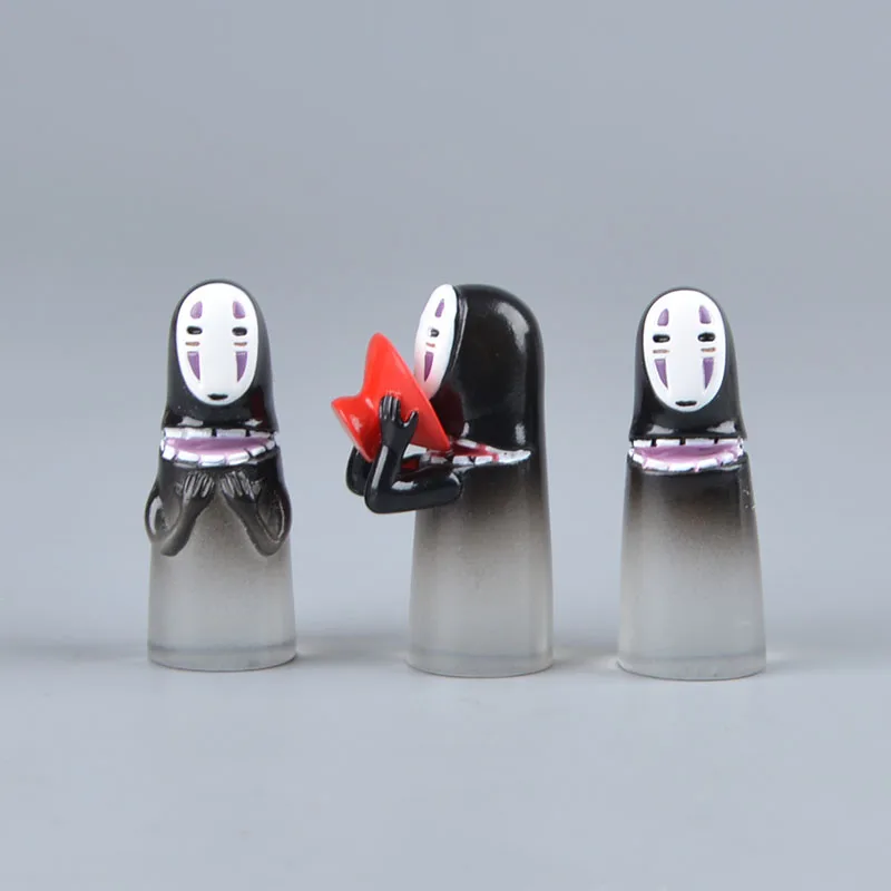 C Koteta японское аниме студия Ghibli Унесенные призраками фильм Chihiro No Face Man модель мини-фигурка Хаяо Миядзаки украшения - Цвет: C