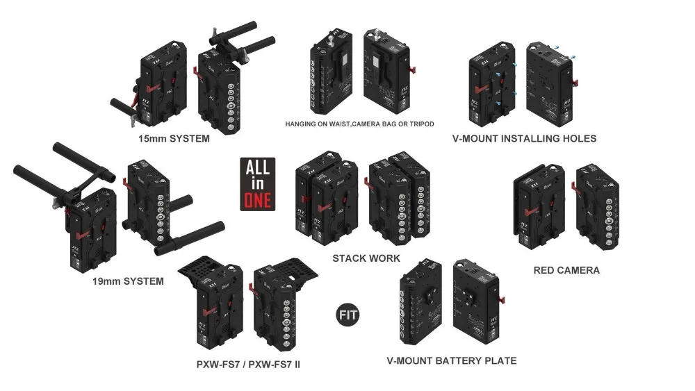 JTZ DP30 клетка для камеры опорная пластина Матовая коробка установка для непрерывного фокуса комплект для SONY A9