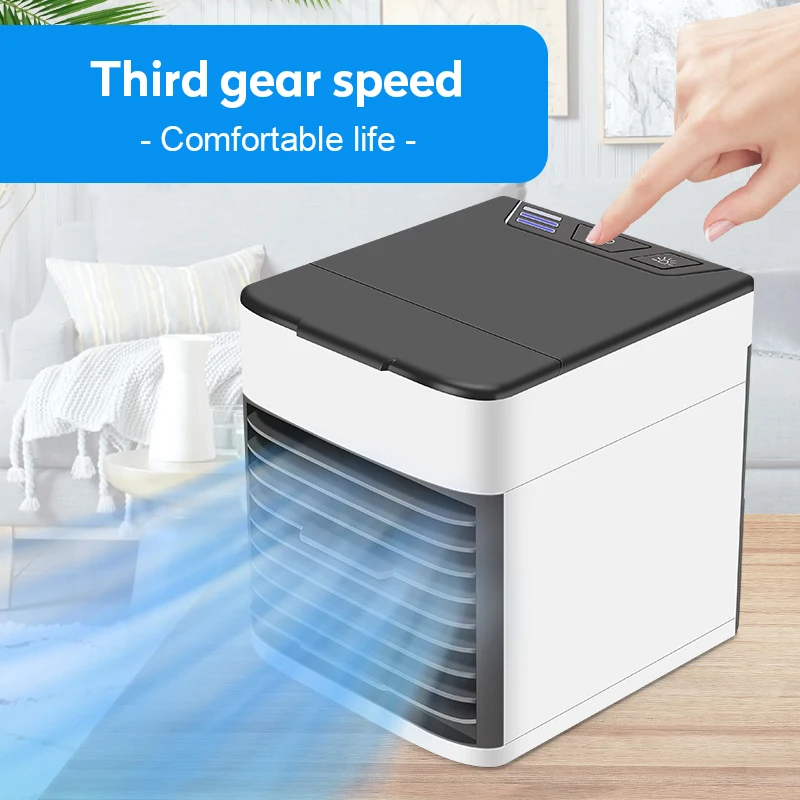 Мини USB портативный кондиционер с светодиодный легкий воздушный охладитель