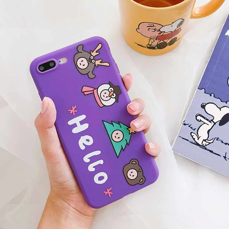Мягкий чехол JIBAN с изображением маленьких животных для iphone X силиконовый 6 6plus 7 8 plus