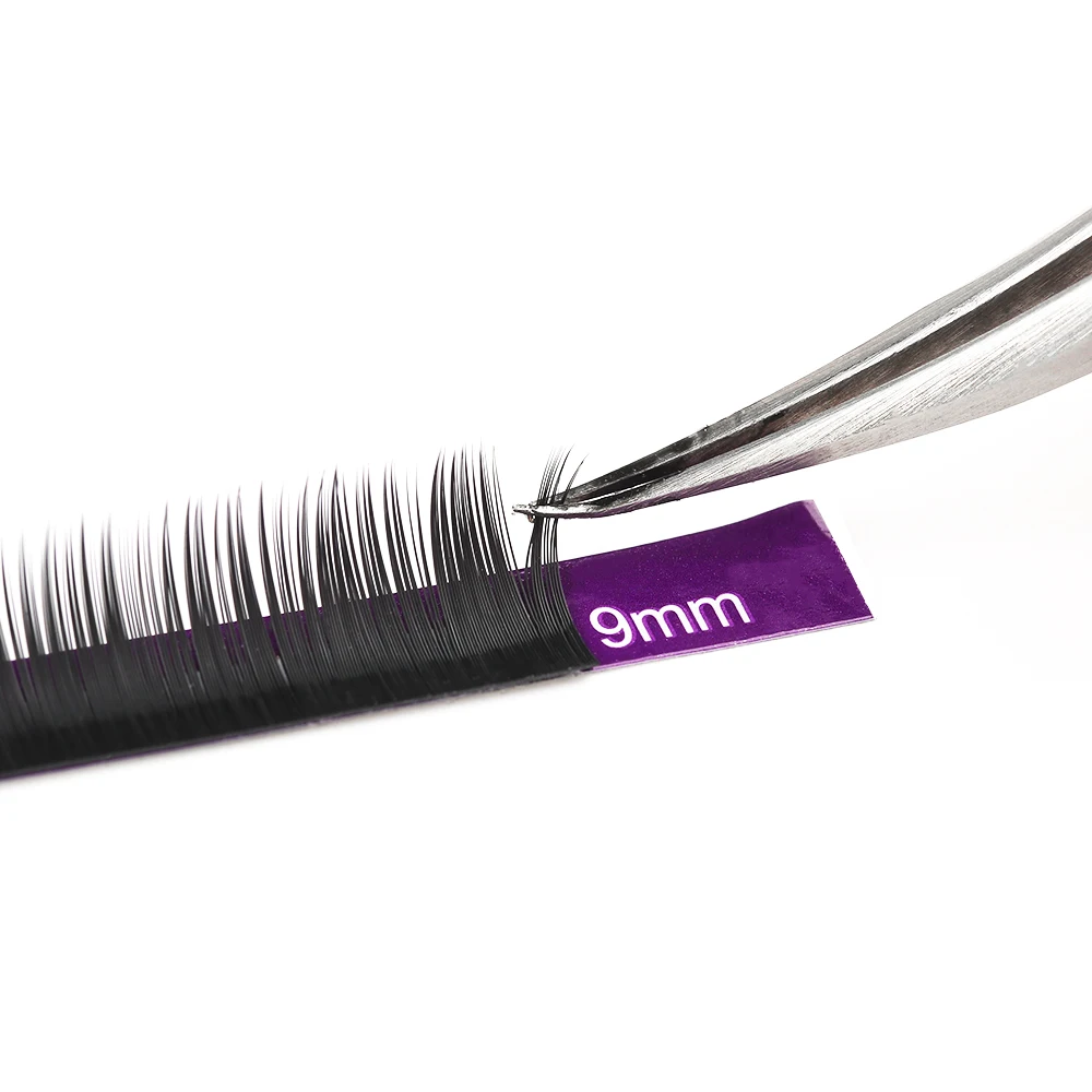 16 рядов мягкие индивидуальные C/D черные норковые волосы наращивание ресниц