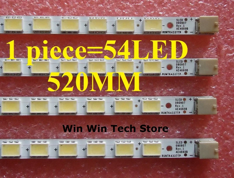 Светодиодная лента SLED 090907 1 шт. 2 4 Φ LK460D3LA8S AE4660B RUNTK4337TP = 54 светодиода 520 мм | Лампы и