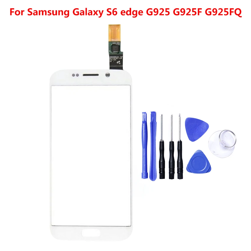 Для Samsung Galaxy S6 edge G925 G925F сенсорный экран дигитайзер панель Стекло Замена с
