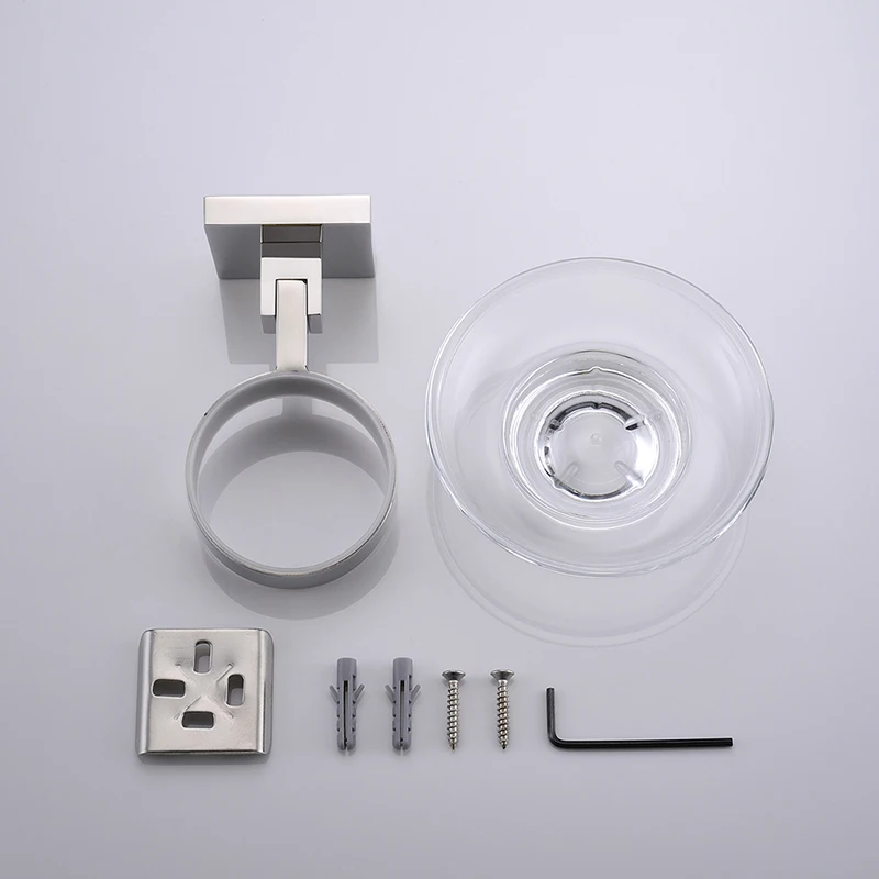 SUS 304 нержавеющая сталь ванная комната мыло держатель со стеклянным туалетом