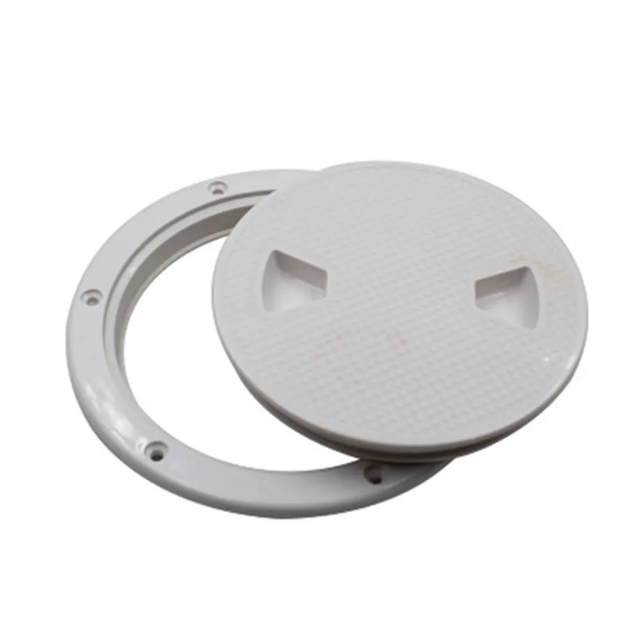 

NEW 6" White Inspection Plate Boat Deck Screw Out Hatch Access Cover RV 12792